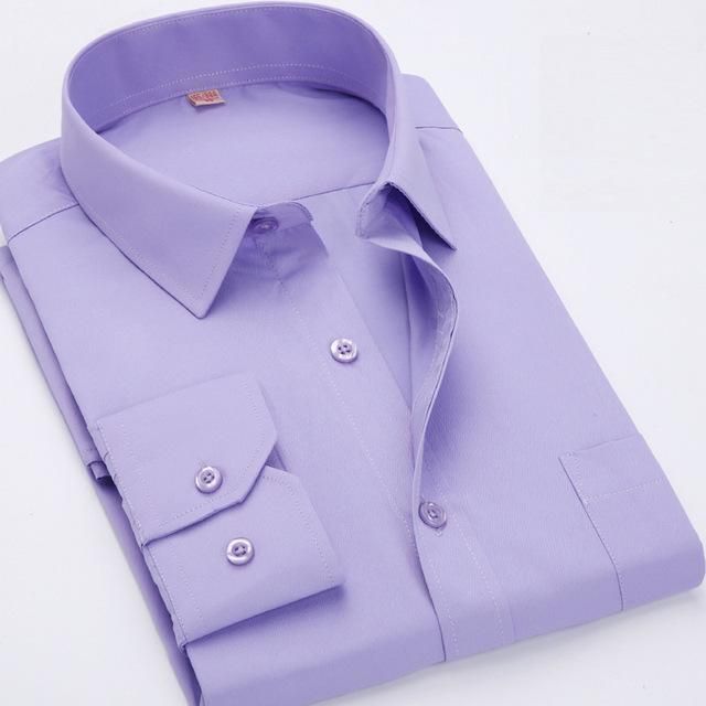 Classical Design Cotton Men Dress Shirts Business Formal - 1205 _ Order M Label 41